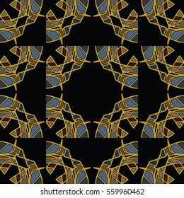 The endless texture.Vector ornaments. Abstract geometric illustration. Pattern for website, corporate style, party invitation, wallpaper.