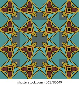 The endless texture.Vector ornaments. Abstract geometric illustration. Pattern for website, corporate style, party invitation, wallpaper.