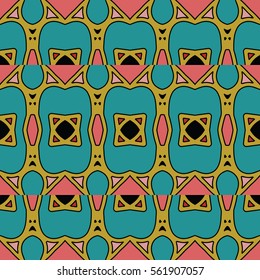 The endless texture.Vector ornaments. Abstract geometric illustration. Pattern for website, corporate style, party invitation, wallpaper.