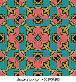 The endless texture.Vector ornaments. Abstract geometric illustration. Pattern for website, corporate style, party invitation, wallpaper.