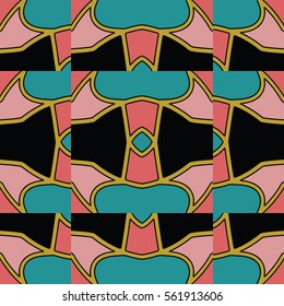 The endless texture.Vector ornaments. Abstract geometric illustration. Pattern for website, corporate style, party invitation, wallpaper.
