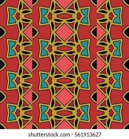 The endless texture.Vector ornaments. Abstract geometric illustration. Pattern for website, corporate style, party invitation, wallpaper.
