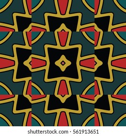 The endless texture.Vector ornaments. Abstract geometric illustration. Pattern for website, corporate style, party invitation, wallpaper.
