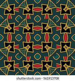 The endless texture.Vector ornaments. Abstract geometric illustration. Pattern for website, corporate style, party invitation, wallpaper.