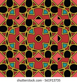 The endless texture.Vector ornaments. Abstract geometric illustration. Pattern for website, corporate style, party invitation, wallpaper.