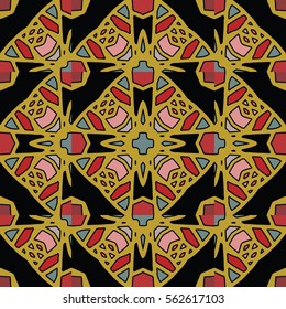 The endless texture.Vector ornaments. Abstract geometric illustration. Pattern for website, corporate style, party invitation, wallpaper.