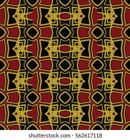 The endless texture.Vector ornaments. Abstract geometric illustration. Pattern for website, corporate style, party invitation, wallpaper.