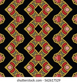 The endless texture.Vector ornaments. Abstract geometric illustration. Pattern for website, corporate style, party invitation, wallpaper.