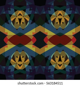 The endless texture.Vector ornaments. Abstract geometric illustration. Pattern for website, corporate style, party invitation, wallpaper.
