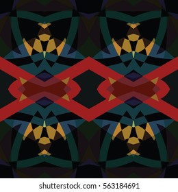 The endless texture.Vector ornaments. Abstract geometric illustration. Pattern for website, corporate style, party invitation, wallpaper.