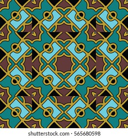 The endless texture.Vector ornaments. Abstract geometric illustration. Pattern for website, corporate style, party invitation, wallpaper.