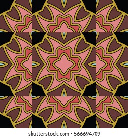 The endless texture.Vector ornaments. Abstract geometric illustration. Pattern for website, corporate style, party invitation, wallpaper.