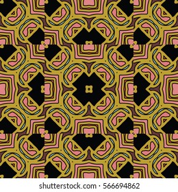 The endless texture.Vector ornaments. Abstract geometric illustration. Pattern for website, corporate style, party invitation, wallpaper.