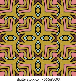 The endless texture.Vector ornaments. Abstract geometric illustration. Pattern for website, corporate style, party invitation, wallpaper.