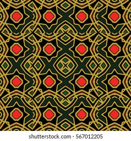 The endless texture.Vector ornaments. Abstract geometric illustration. Pattern for website, corporate style, party invitation, wallpaper.