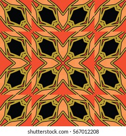 The endless texture.Vector ornaments. Abstract geometric illustration. Pattern for website, corporate style, party invitation, wallpaper.