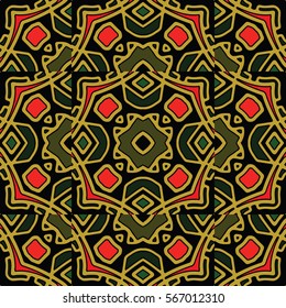 The endless texture.Vector ornaments. Abstract geometric illustration. Pattern for website, corporate style, party invitation, wallpaper.