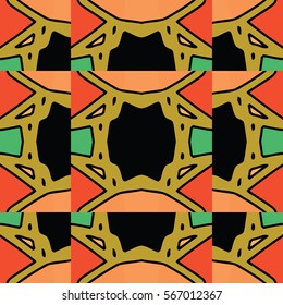 The endless texture.Vector ornaments. Abstract geometric illustration. Pattern for website, corporate style, party invitation, wallpaper.