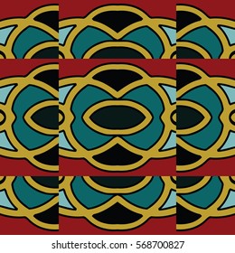 The endless texture.Vector ornaments. Abstract geometric illustration. Pattern for website, corporate style, party invitation, wallpaper.