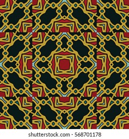 The endless texture.Vector ornaments. Abstract geometric illustration. Pattern for website, corporate style, party invitation, wallpaper.