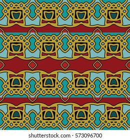The endless texture.Vector ornaments. Abstract geometric illustration. Pattern for website, corporate style, party invitation, wallpaper.