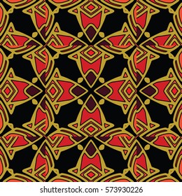 The endless texture.Vector ornaments. Abstract geometric illustration. Pattern for website, corporate style, party invitation, wallpaper.