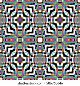 The endless texture.Vector ornaments. Abstract geometric illustration. Pattern for website, corporate style, party invitation, wallpaper.