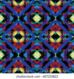 The endless texture.Vector ornaments. Abstract geometric illustration. Pattern for website, corporate style, party invitation, wallpaper.