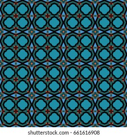 The endless texture.Vector ornaments. Abstract geometric illustration. Pattern for website, corporate style, party invitation, wallpaper.