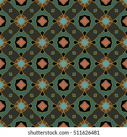 The endless texture.Vector ornaments. Abstract illustration. Geometric pattern for box of perfume, nail design, headdress, scarf, shawl, gloves, bag, tie, belt, wallet, key chain.