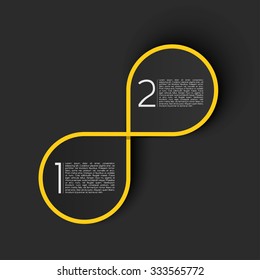 Endless Title Area for Infographics | EPS10 Vector