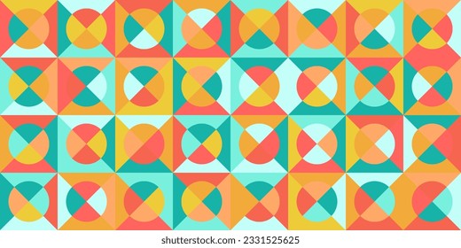 interminable textura abstracta de un patrón sin fisuras de un círculo triangular