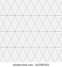 Endless triangle and rhombus pattern , Monochrome triangle background , Editable stroke. 
