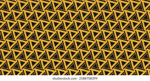 Endless Triangular Patterns in Golden Contrast