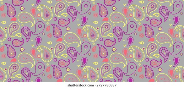 Endlos verdreht von Retro altmodisch. Stroke Paisley Blüte modern. Event Stoff auf Spa-Trend. Curl Victorian Sample Shirt.