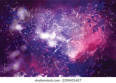 	
Endless universe with stars and galaxy background