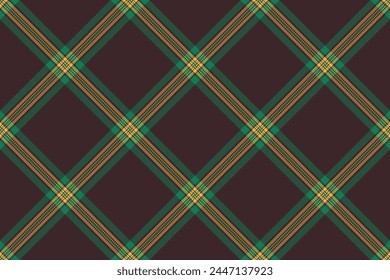 Endless vector background tartan, page texture pattern fabric. Random check seamless plaid textile in dark and mint colors.
