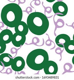 Endless Vector Heart Pattern. Romance Textured Background for Carpet. Paint Random print. Seamless Vector Trendy Wallpaper. Baby Dotted Vector Banner Print.