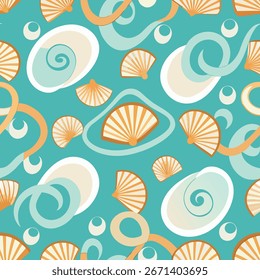 Endless vector pattern design repeating wallpaper tile 