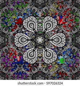Endless vector texture for romantic design, decoration, greeting cards, posters, wrapping, for textile print and fabric. Floral seamless pattern with bright summer flowers in colors.