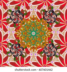 Endless vector texture for romantic design, decoration, greeting cards, posters, wrapping, for textile print and fabric. Floral seamless pattern with bright summer flowers in colors.