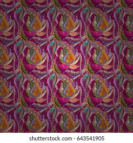 Endless vector texture for romantic design, decoration, greeting cards, posters, wrapping, for textile print and fabric. Floral seamless pattern with bright summer flowers in blue colors.