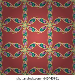 Endless vector texture for romantic design, decoration, greeting cards, posters, wrapping, for textile print and fabric. Floral seamless pattern with bright summer flowers in blue colors.