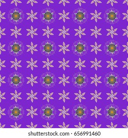 Endless vector texture for romantic design, decoration, greeting cards, posters, wrapping, for textile print and fabric. Floral seamless pattern with bright summer flowers in colors.