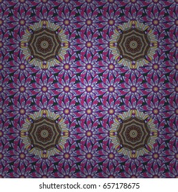 Endless vector texture for romantic design, decoration, greeting cards, posters, wrapping, for textile print and fabric. Floral seamless pattern with bright summer flowers in colors.