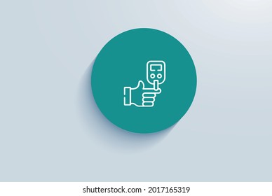 Endocrinology And Diabetes Icon Vector Design