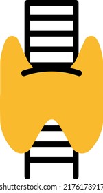 Endocrinology doctor, illustration, vector on a white background.