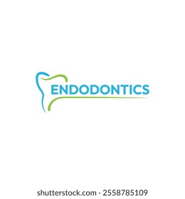 Endodontics Logo, dental logo, root canal treatment logo vector