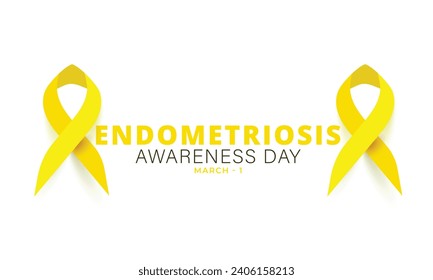 Endometriosis Awareness Day. background, banner, card, poster, template. Vector illustration.