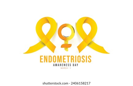 Endometriosis Awareness Day. background, banner, card, poster, template. Vector illustration.